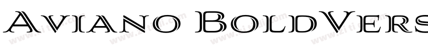 Aviano BoldVersion 1字体转换